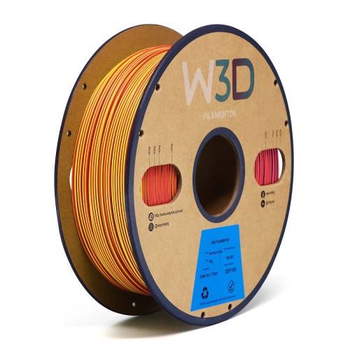 W3D PLA Matte Red + blue + yellow